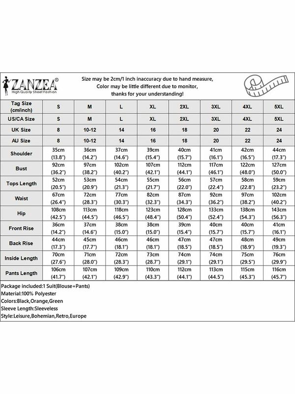 Zanzea-女性用アーバントラックスーツ、ワイドレッグパンツ、olワークパンツセット、単色ベストトップ、カジュアルウェア、サマーファッション、2個、2024