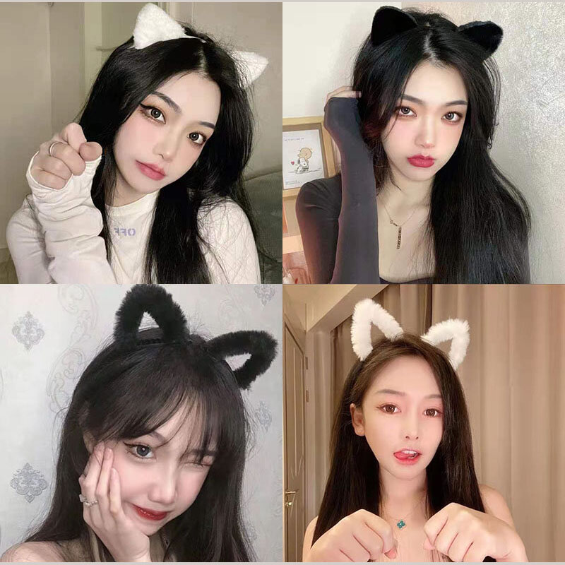Katze ohren cosplay kopfschmuck party halloween headwear haar zubehör anime lolita stirnband fuchs ohren tier ohren