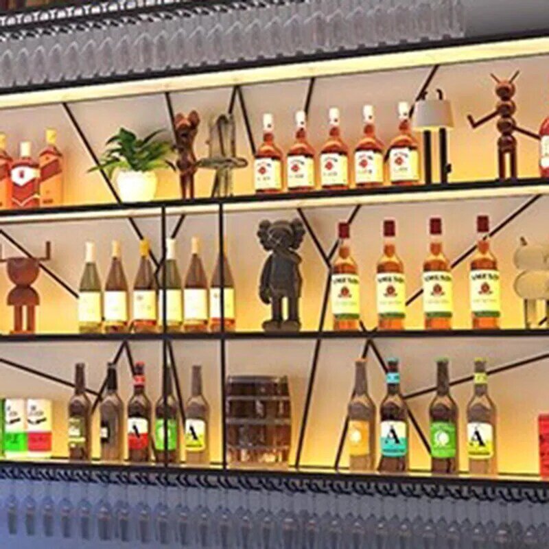Металлическая Коммерческая Винная стойка, современная гостиная, демонстрационный шкаф для хранения, виски, уникальная винная Барра, домашнее оборудование