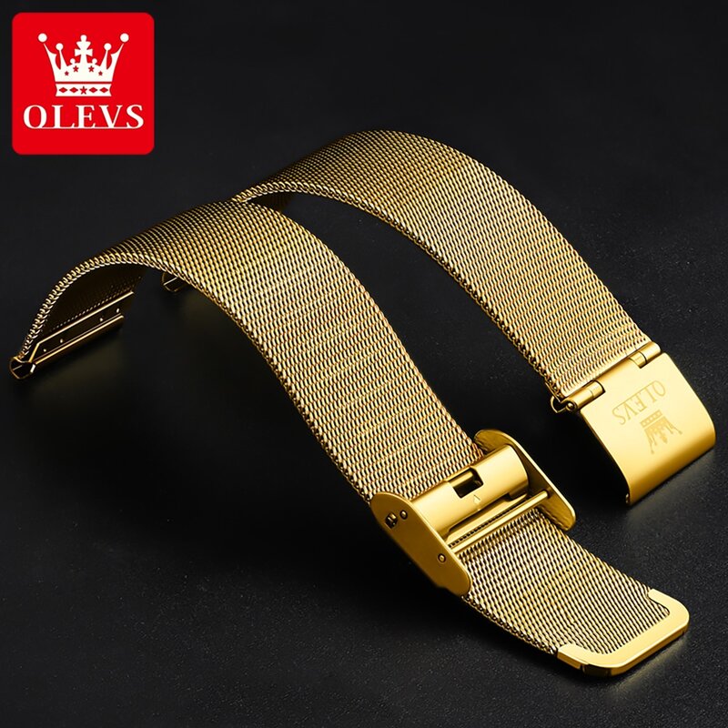 OLEVS-Relógio de pulso masculino ultra fino em aço inoxidável, relógio de pulso, impermeável, marca superior, moda luxo