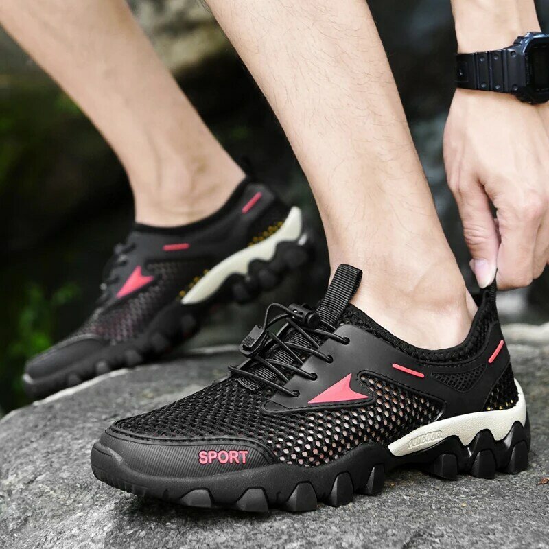 Sports shoes men's summer 2024 new casual shoes non-slip hiking mountain wading outdoor fashion casual shoes
