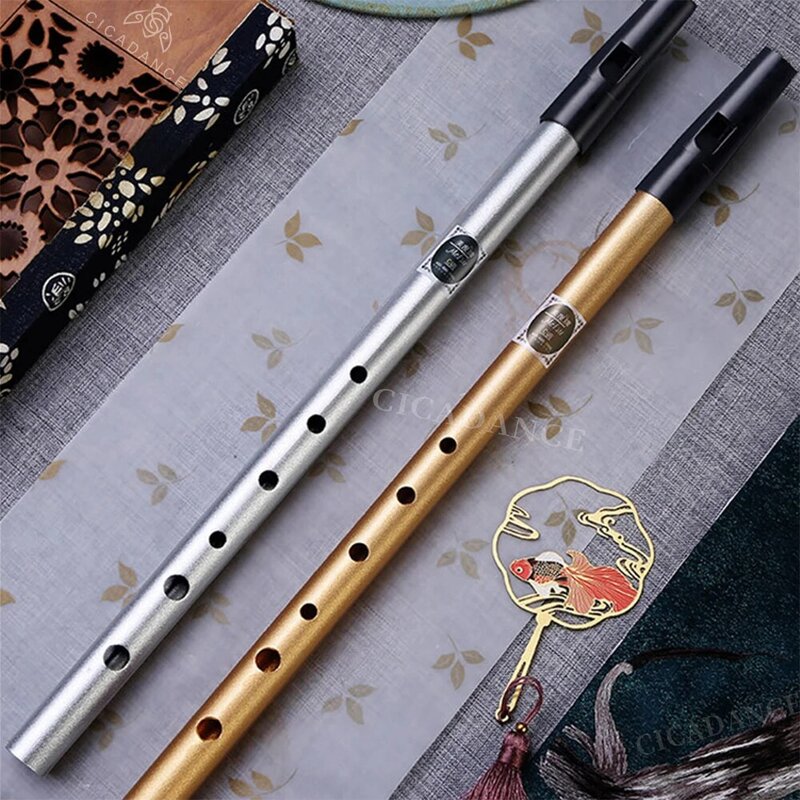 Irish Whistle Flute C/D Key 6 fori strumento flauto in lega di alluminio principiante professionale con accessori regali di natale