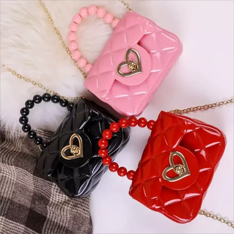 New Girl Wallet, Jelly Bag PVC Transparent Messenger Bag Girl Fashion Handbag Baby Kid