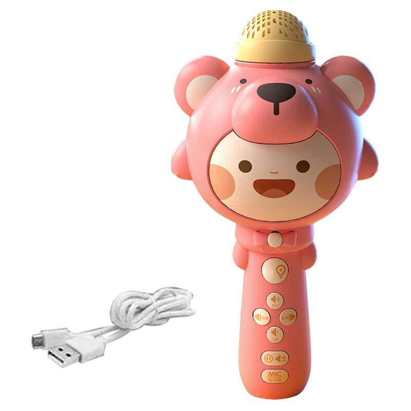 Bluetooth Microphone with LED Lights for Girls Boys Toy Great Gifts