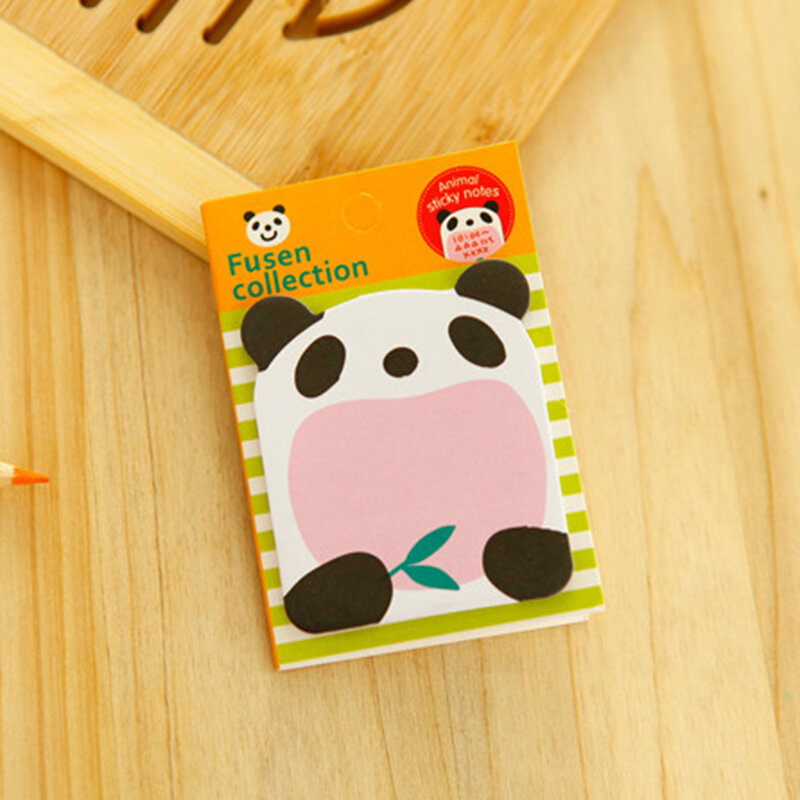 1~10PCS lot Creative Stationery Animal Series Cute Paper Memo Pad / Sticker Post Sticky Notes Notepad School Office Supplies