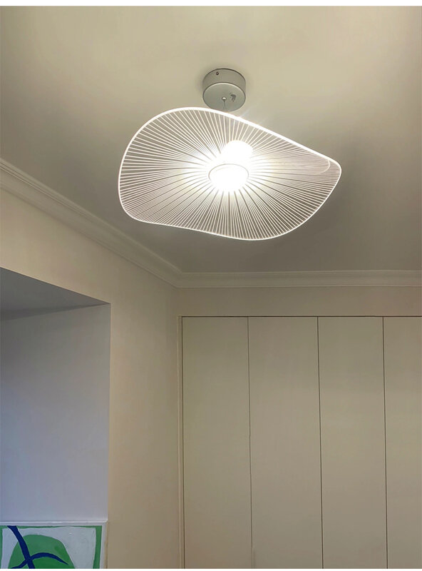 Nova folha de lótus lâmpada pingente personalidade acrílico capa led luminárias para barra suspensão luminária mesa jantar 220v