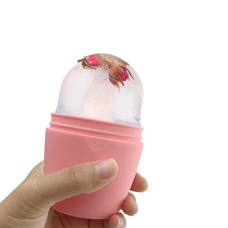 Cetakan Es Wajah Pijat Dapat Digunakan Kembali Cangkir Pijat Es Pendingin Icing Alat Rol Pijat untuk Otot Kebugaran Rol Wajah Mengurangi Jerawat
