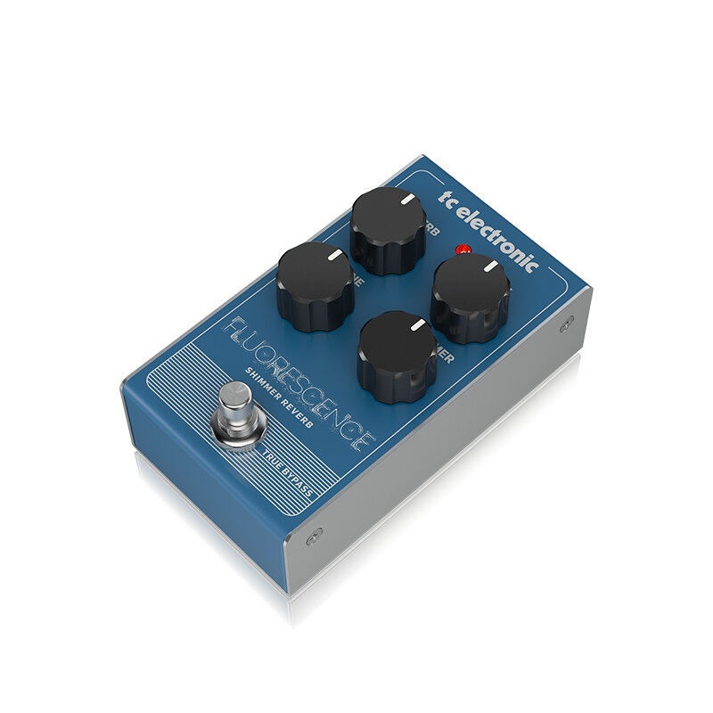 Tc elektronisches Fluoreszenz schimmer Reverb Gitarren pedal mit intuitiver 4-Knopf-Schnittstelle für moderne, ätherische Hall-Sounds