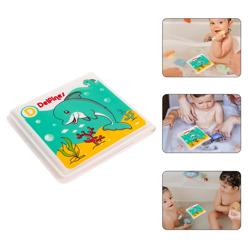 Libro flotante para niños, libro de agua educativo temprano, libro de ducha infantil, libro de baño útil