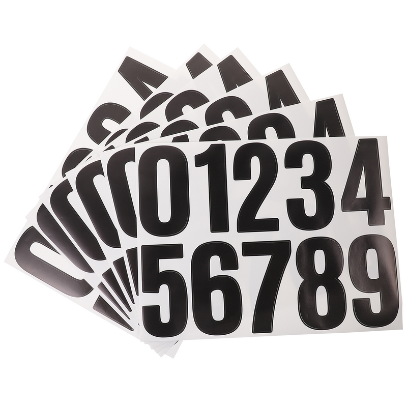 Портативный Большой безопасный почтовый ящик с номерами и наклейками, номера почтовых ящиков снаружи для маркировки, уличный декор для мусорного бака