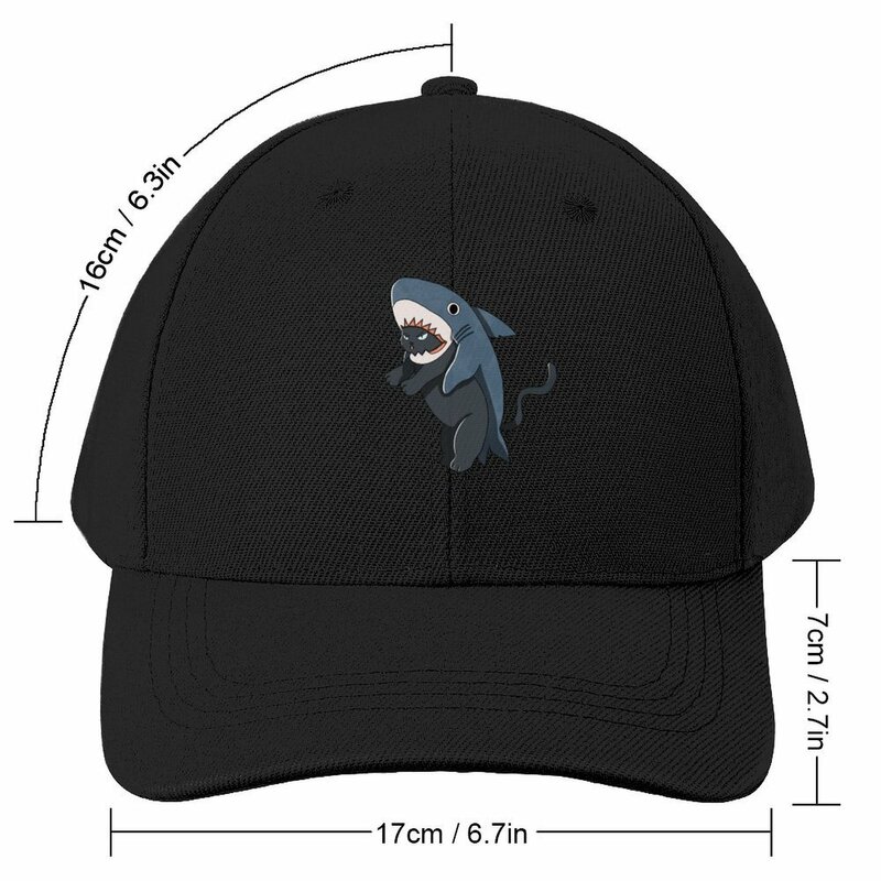 Shark Cat! Baseball Cap custom Hat derby hat Beach Outing Men Women's