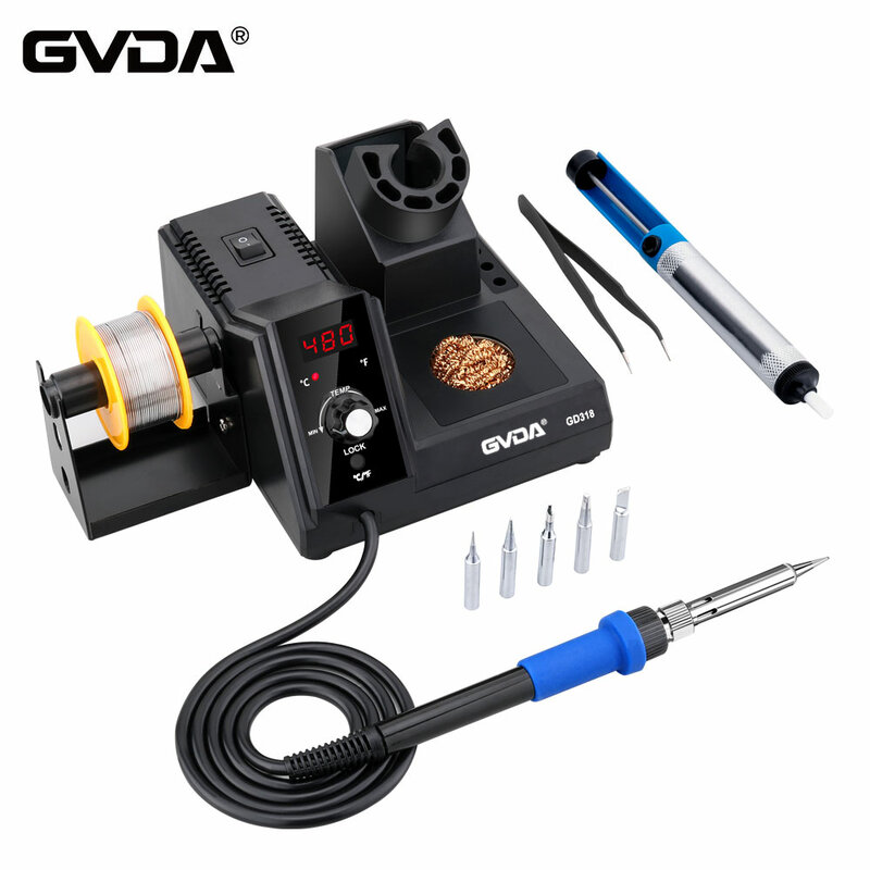 GVDA-Estación de soldadura 3S, Kit de pistola para soldar de soldadura de Estación de Reparación de calentamiento rápido para herramientas de reparación de IC BGA SMD PCB, nueva