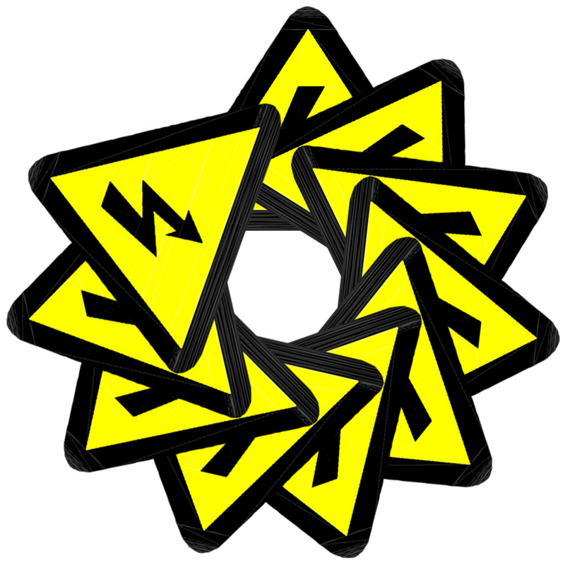 Sinais adesivos do logotipo, decalque elétrico, etiqueta do painel elétrico, sinal da cerca, etiquetas do perigo do cuidado da alta tensão