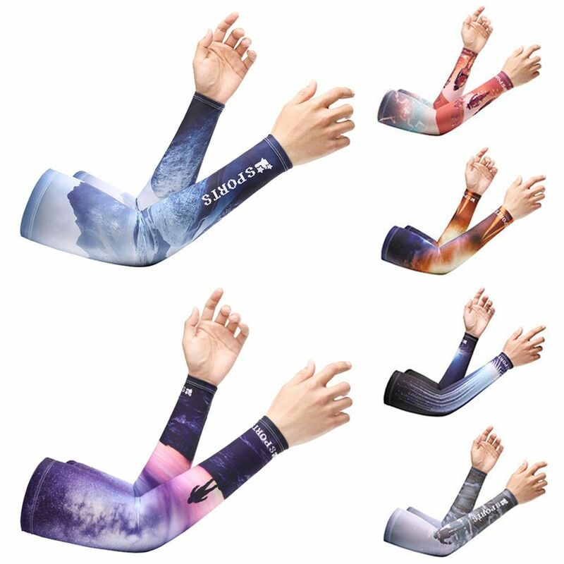 Elastic Ice Cuff Breathable Seamless Arm Sleeves Uv Protection Summer