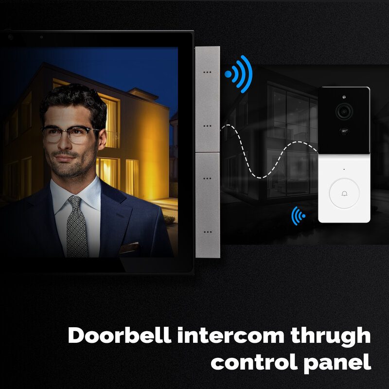 MOES Tuya Panel kontrol rumah pintar, maksimal 10.1 inci layar sentuh dengan Bluetooth Zigbee Gateway dilengkapi interkom kompatibel