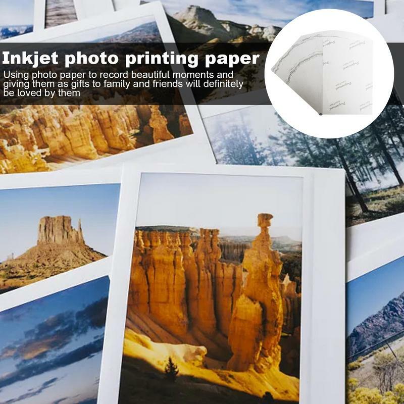 Papier d'impression à jet d'encre pour photo, papier photo brillant, encre à colorant pour la photographie, 180G