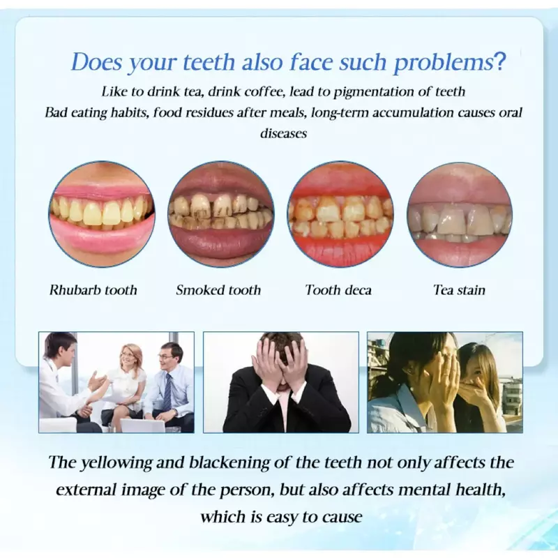 Dentes Whitening Creme Dental Gel, Eficaz Clarear, Limpe Removedor de Manchas, Amarelo Creme Dental, Oral Care Pen, V34