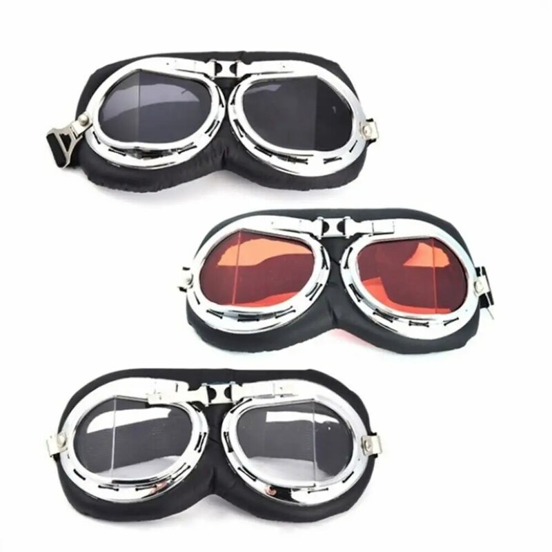 Óculos de sol vintage com armação, snowboard, cruzador, scooter, óculos retrô, piloto, óculos para motocicletas