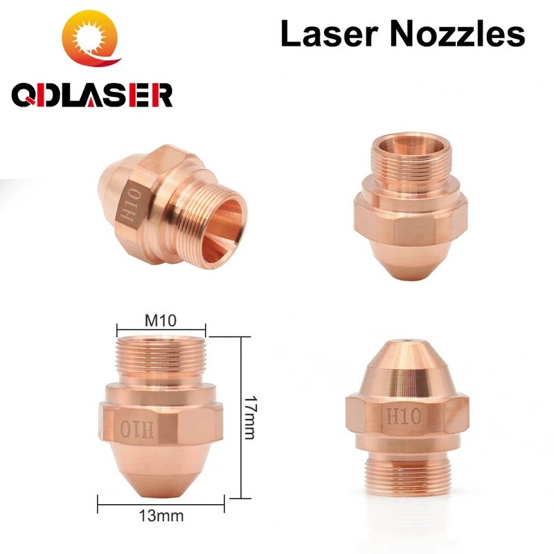 QDLASER  OEM Laser Nozzles Layer Dia.28mm Caliber 1.0 - 3.0 for OEM  FIBER Laser Cutting Head 10pcs/lot