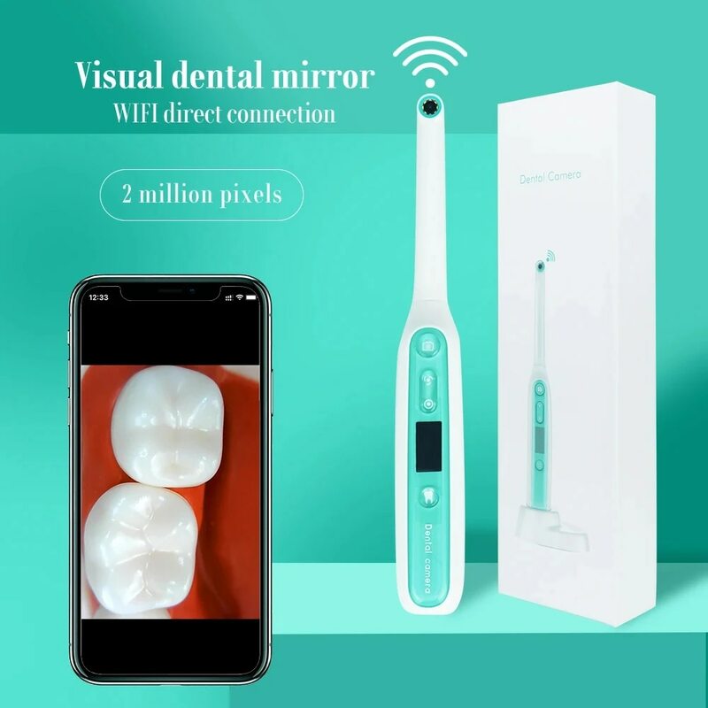 Denspay kamera pemeriksaan mulut Intra gigi, kamera endoskopi elektronik HD Camara Sensor Elektronik Wifi 1080P untuk Klinik dokter gigi