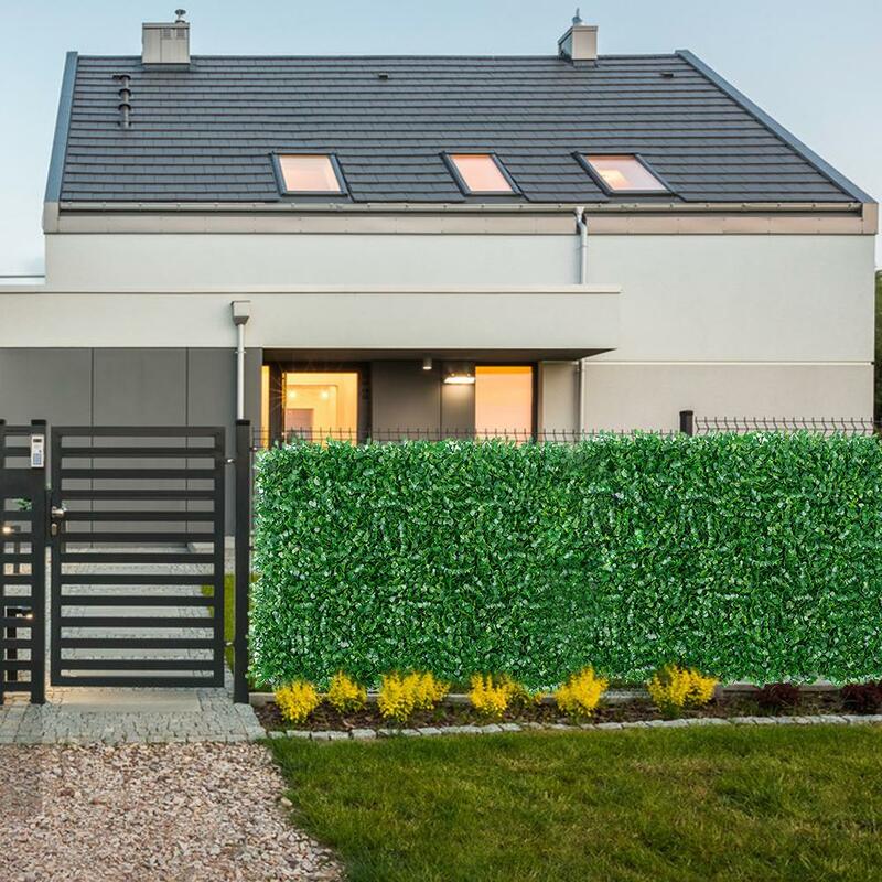 Artificial Privacy Fence Simulation Convenient Multi-purpose Lawn Plant Screen Wall Decoration Leaf Fence For Gardens Courtyard