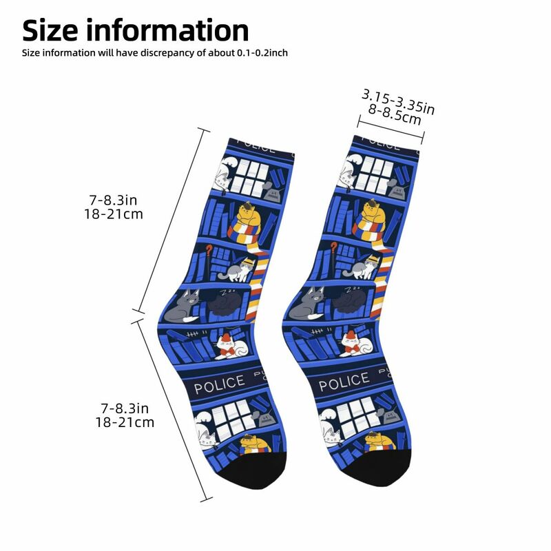 Library Box Who Socks Harajuku Super Soft Stockings All Season Long Socks Accessories for Unisex Gifts