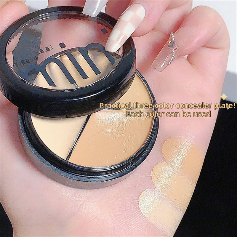 3 Color Concealer Palette Makeup Base Professional Full Coverage Cover Acne Spots Dark Circles Facial Makeup Foundation Cosmetic