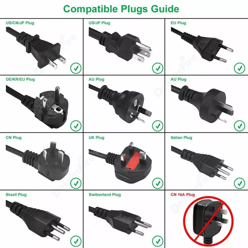Universal UE Plug Adapter, Travel Converter, 2 Round Pin Socket, AU UK CN EUA para UE Wall Socket, Alta Qualidade, AC 250V, 16A