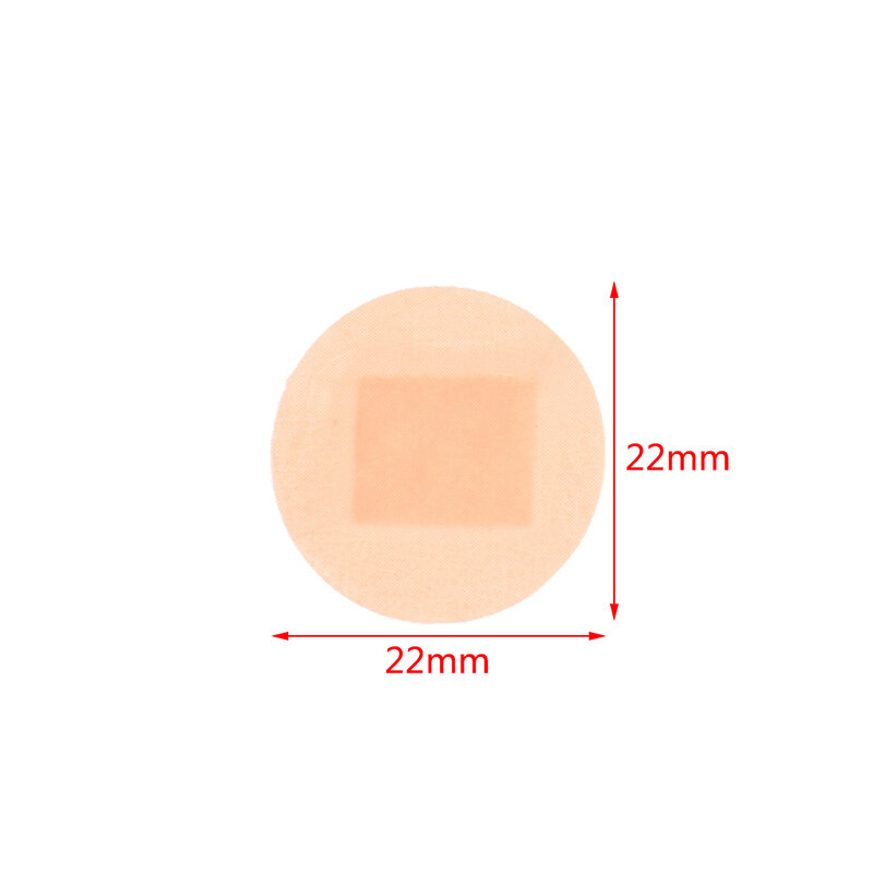 100pcs Adhesive Spot Bandage Medi-Pak Performance Fabric 0.66" Diameter Round Tan