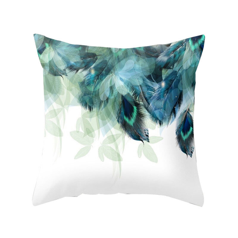 New Green Tropical Leaves Cushion Cases Nordic Simple Geometric Decorative Pillows Case Livingroom Sofa Seats Throw Pillows