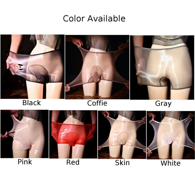 กางเกงในบ็อกเซอร์ตาข่ายเซ็กซี่สำหรับผู้ชายกางเกงในทรงสอบกางเกงในแบบมีสาย