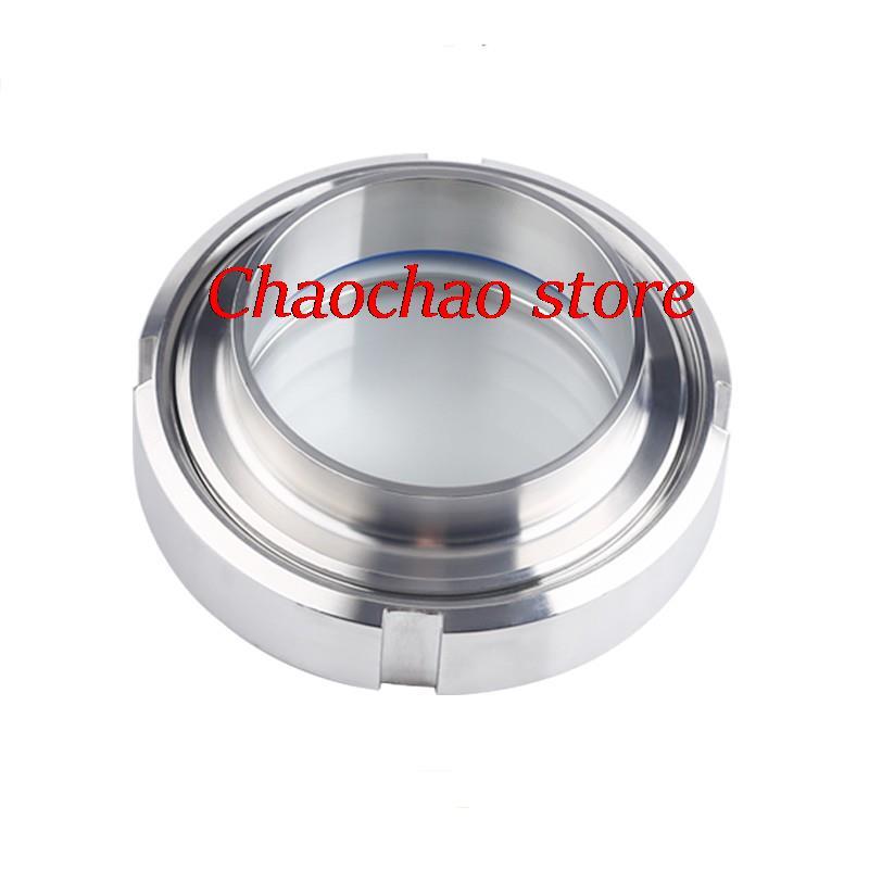 1pcs 25mm-108mm Sanitary Sight Glass Diopter Stainless Steel SS304 Circular Viewing Sight Glass