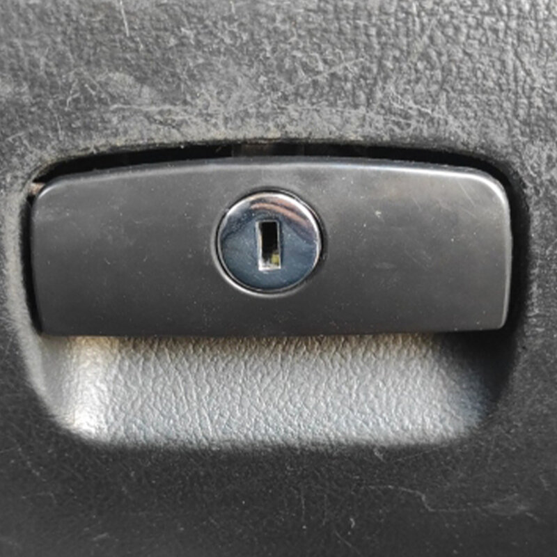 Tapa de guantera de plástico para coche, tirador de manija de bloqueo abierto con orificio para VW Passat B5, negro/gris/Beige