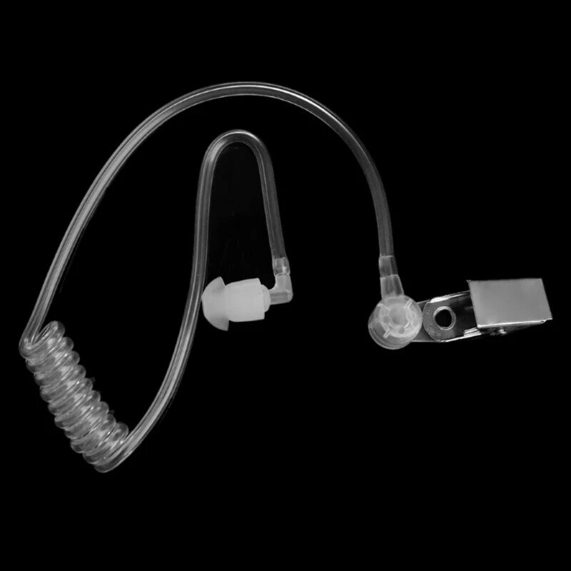 Pengganti tabung kumparan akustik transparan, untuk Walkie Talkie Earplug dengan klip Dropship baru