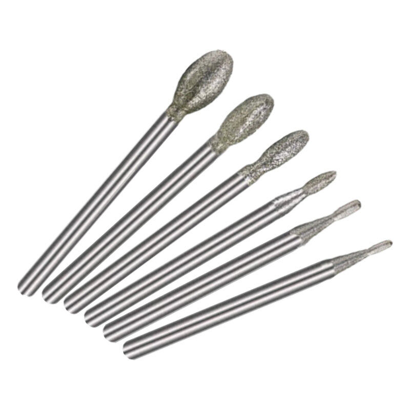 6PC Nail Drill Bit Milling Cutters For Manicure Pedicure Cuticle Clean Tools Nail File Grinding Head Accessories