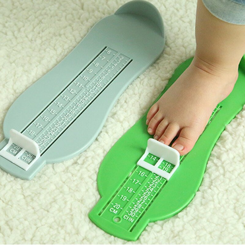 아기 발 눈금자, 어린이 발 길이 측정 장치, 어린이 신발 계산기, 유아 신발 피팅 게이지 도구, 5 가지 색상