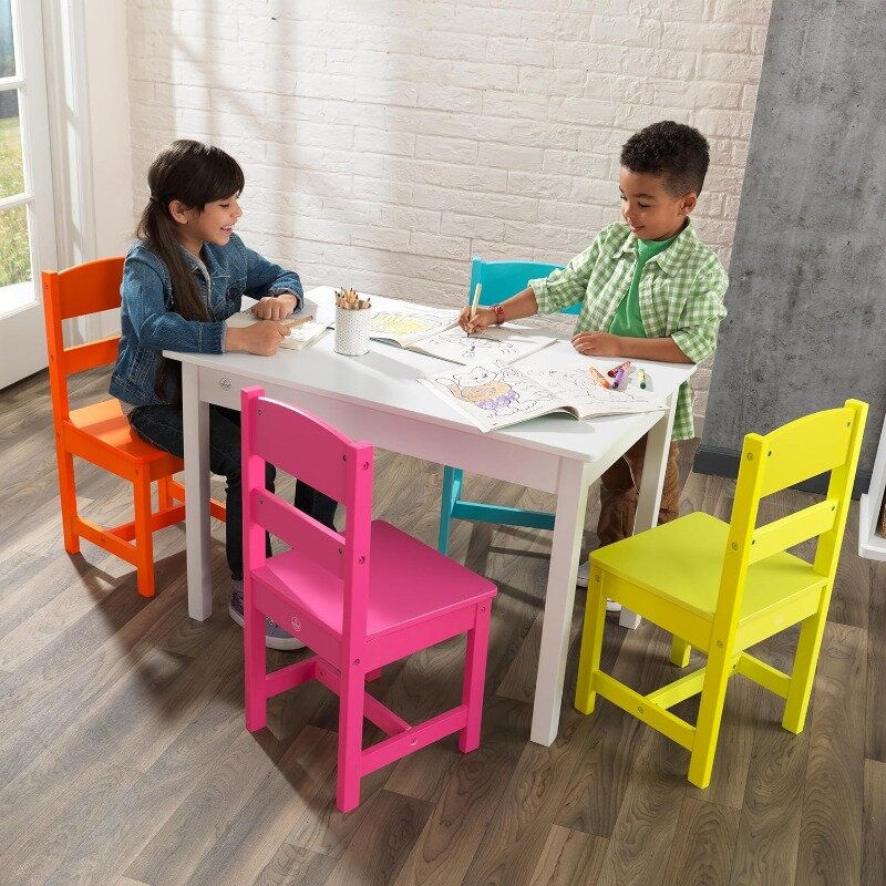 ชุดโต๊ะไฮไลท์ KidKraft และเก้าอี้4ตัว