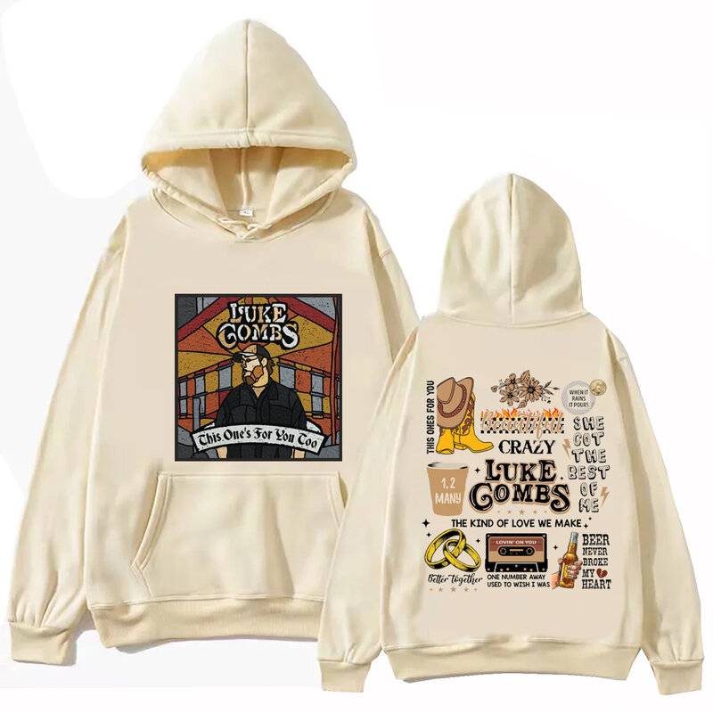 2024 This One's for You Luke Combs  Hoodie Tops Long Sleeve Sweatshirt Music Fans Gift Spring Summer Casual