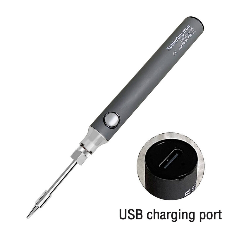 Soldering Iron 5V 8W USB Welding Wireless Charging Adjustable Temperature Repair Tool Durable Safe Heat Resistant Welding