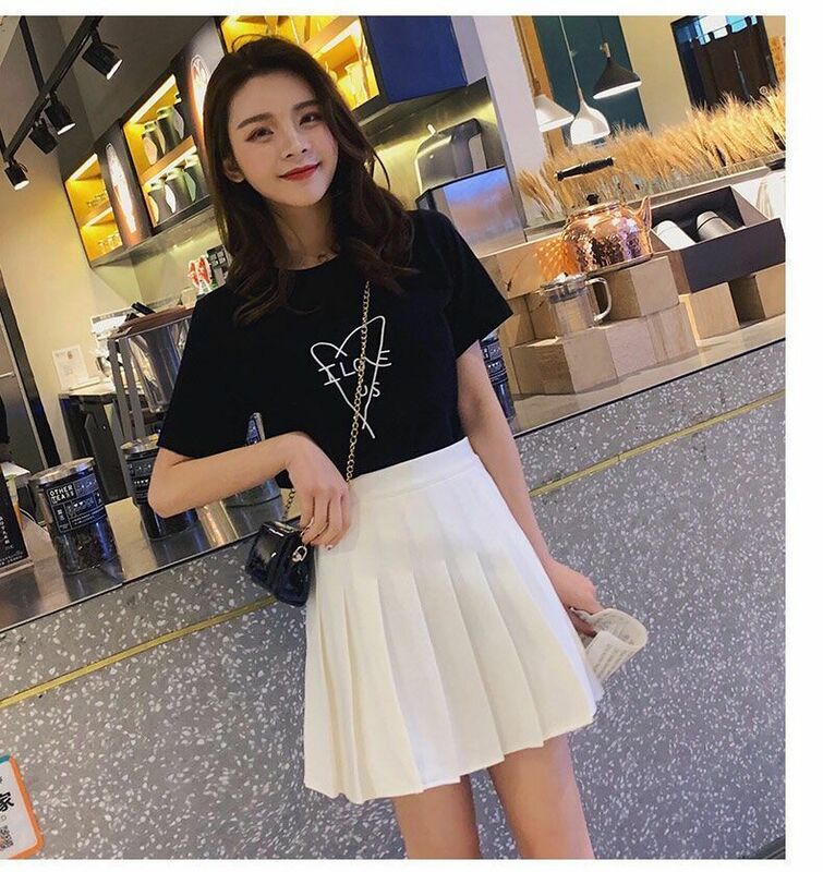 Senhoras 2023 roupas de verão das mulheres de cintura alta harajuku estilo coreano preto mini saia plissada para o uniforme da menina da escola