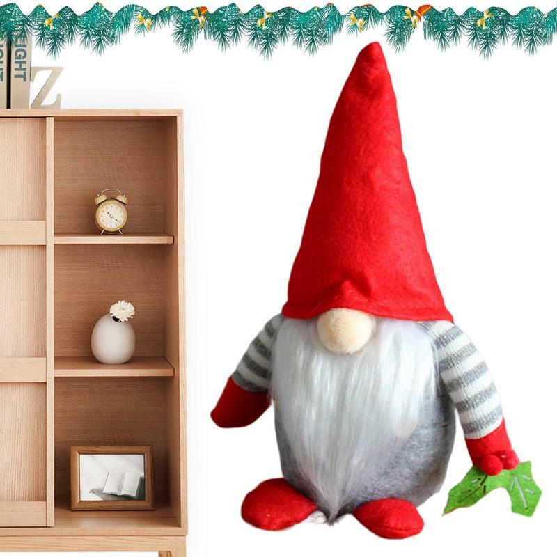 Gnomos de peluche adorables para el hogar, decoraciones navideñas de Gnomo divertido, Animal de peluche de Gnomo suave para escritorio