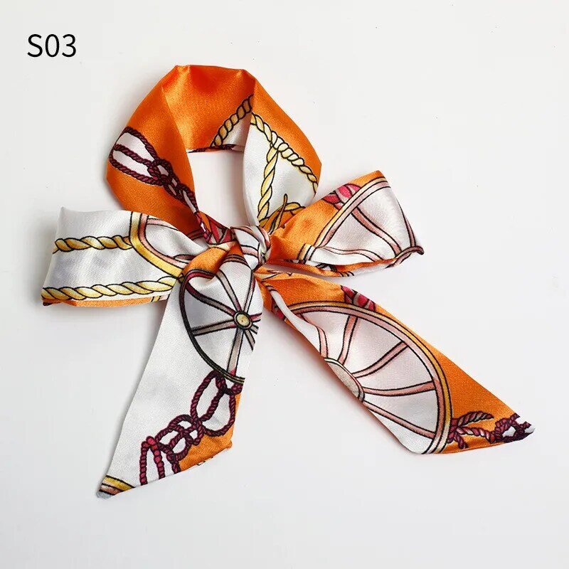 Luxe Vierkante Zijden Sjaal Voor Vrouwen Mode Strepen Nek Sjaals Haarbanden Tas Accessoires Hand Hoofddoek Vrouwelijke Bandana Sjaal