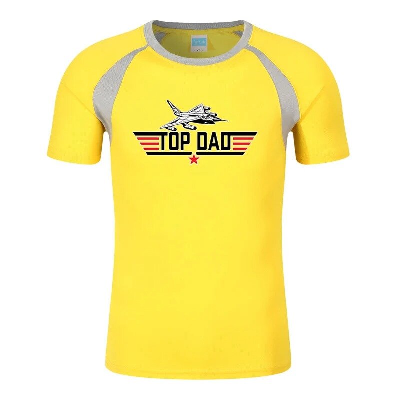 TOP DAD TOP GUN Movie 2024 Men Summer Printing New Eight-Color Short Sleeve Comfortable Breathable Round Neck T Shirt Clothing
