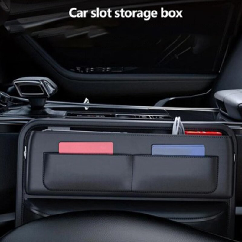 Boîte de rangement centrale pour bouchons de couture de voiture, sac de rangement rembourré, accessoires d'intérieur de voiture