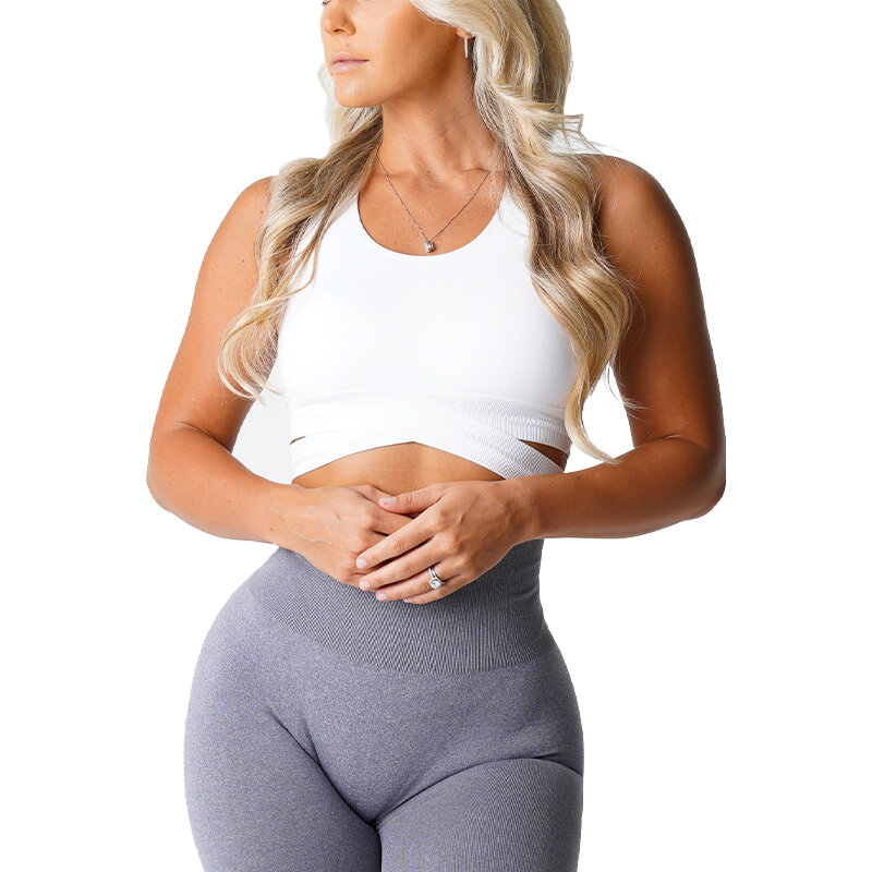 Nvgtn Sculpt Seamless Bra Top Spandex Woman Fitness Elastic Breathable Breast Enhancement Leisure Sports Underwear