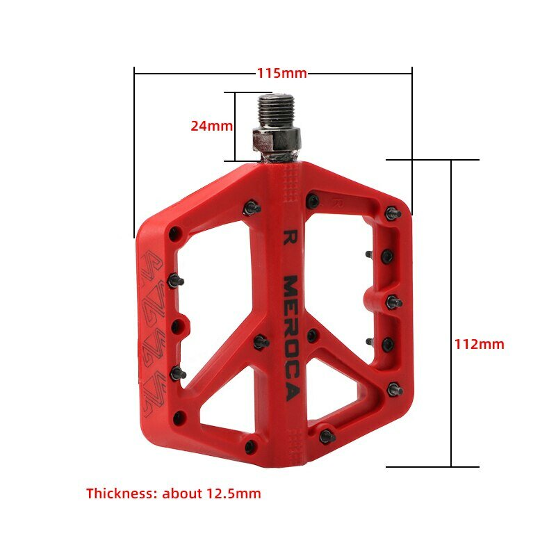 Bicycle Pedal Fiber Widened Nylon Fiber Ultralight Seal Du Bearing BMX Mtb Bicycle Pedals Accessories