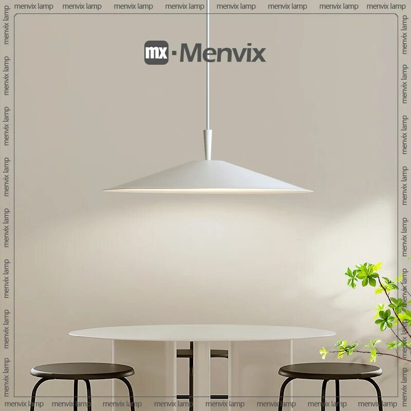 Menvix-Nordic Design LED Luzes Pingente, Preto para Mesa, Sala de Jantar, Cozinha, Luminária Pendurada, Home Art Decor, Lusters de Iluminação