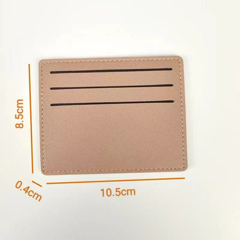 Mini tarjetero Retro clásico de cuero PU para mujer, funda para tarjeta de identificación de crédito dividida, bolso de mano, monederos