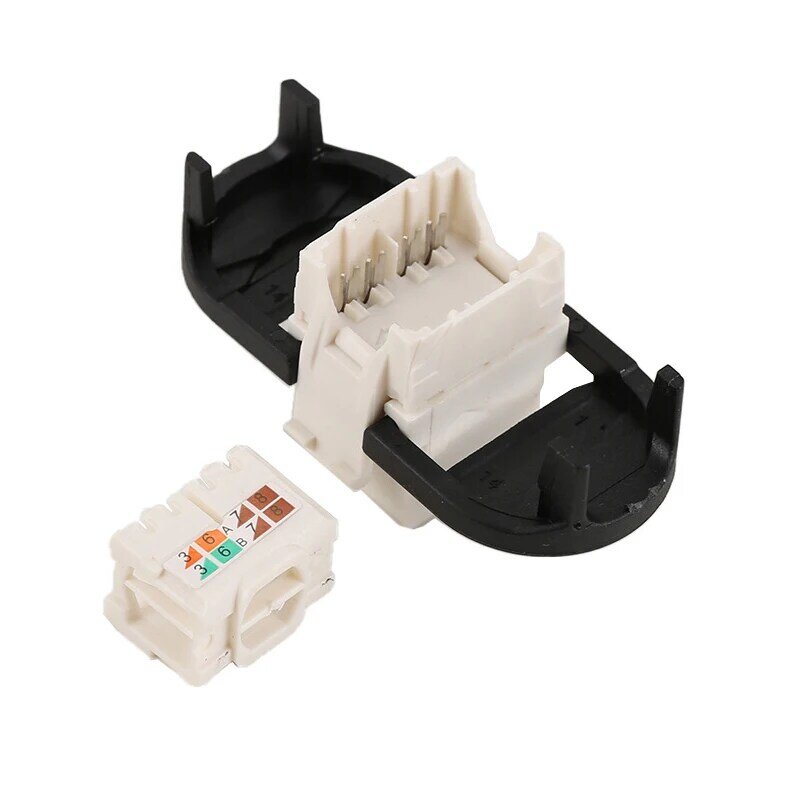 Cat6a Computer Netwerkmodule Hit Shield Free Tool Rj45 Connector Informatie Socket Computer Outlet Adapter Id Jack