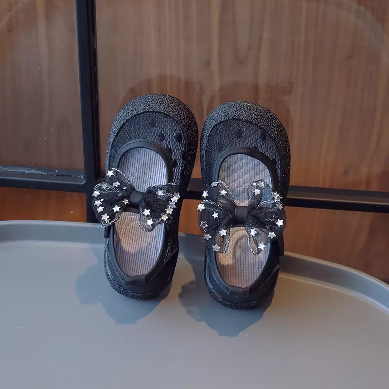 Nuovi sandali per bambini per ragazze primavera estate bambini scarpe da principessa moda pizzo Bowknot scarpe Casual per bambini Patchwork traspirante